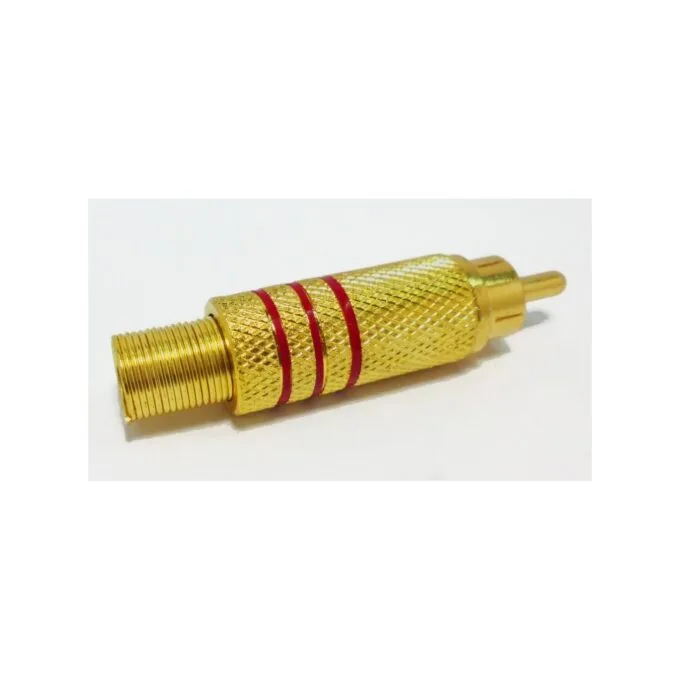 DigitMX RCA Plug - DMX-RCAR - Gold Red — image 2