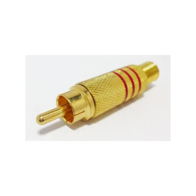 DigitMX RCA Plug - DMX-RCAR - Gold Red — image 1