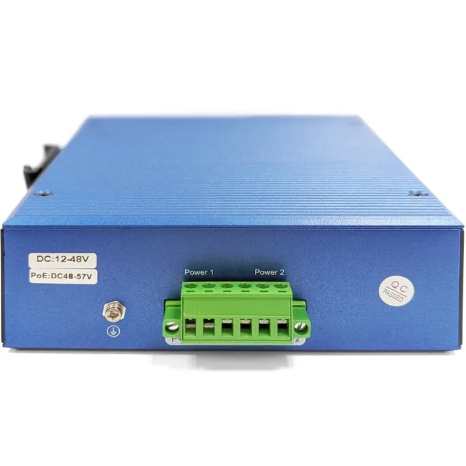 Digitus 16+2P Industrial Gigabit Ethernet Switch L2 Managed - Black/Blue, 16x Gigabit RJ-45 + 2 SFP — image 4