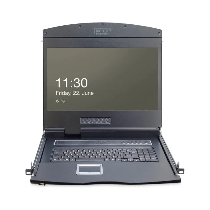 Digitus 19' LCD KVM-Konsole. 16-Port CAT 5. US-Tastatur — image 5