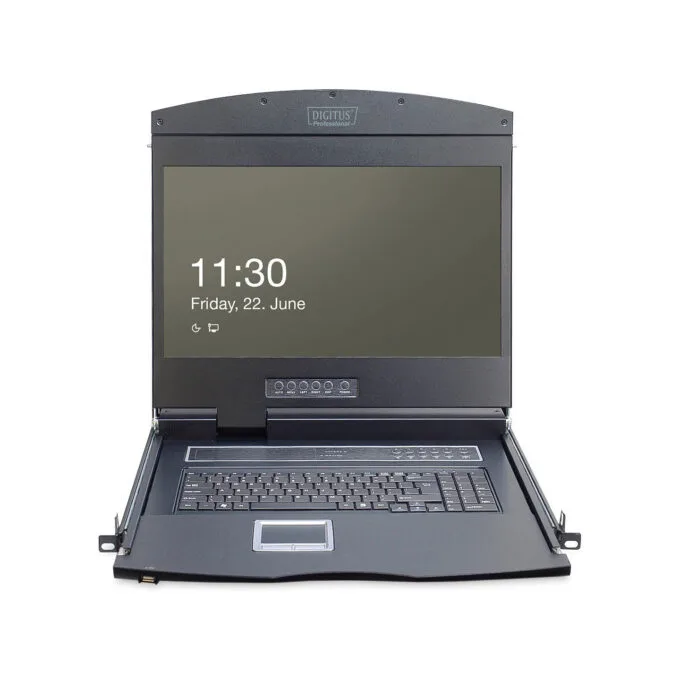 Digitus 19' LCD KVM Konsole. 16-Port CAT5. deutsche Tastatur — image 3