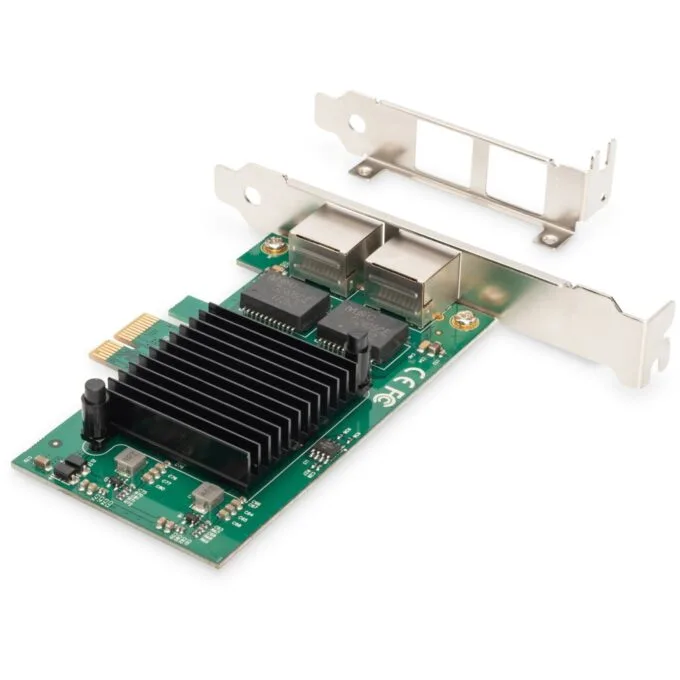 Digitus 2-Port Gigabit Ethernet PCIe Card - Intel 82575EB, Internal, 2x RJ-45, 1 Gbps — image 6