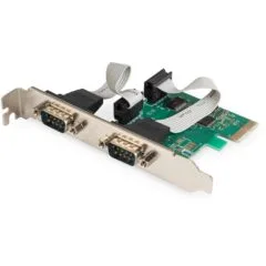 Digitus 2-Port Serial PCIe Card - RS-232
