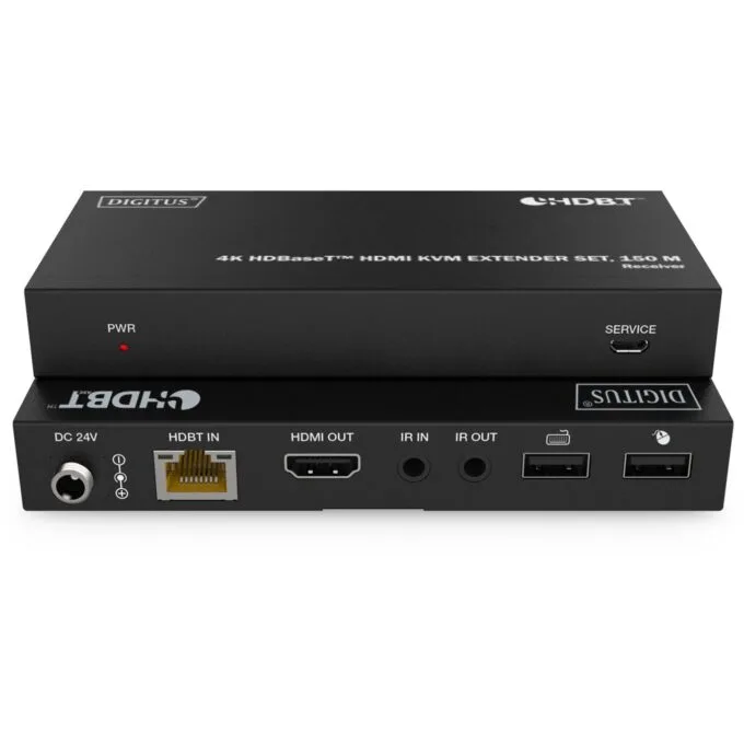 DIGITUS 4K HDBaseT HDMI KVM Extender Set USB 1.1 150m - 4K HDBaseT KVM Extender — image 2