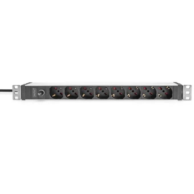 DIGITUS 8-Outlet 1U PDU - IEC C14 input - 8x C13 outlets — image 4