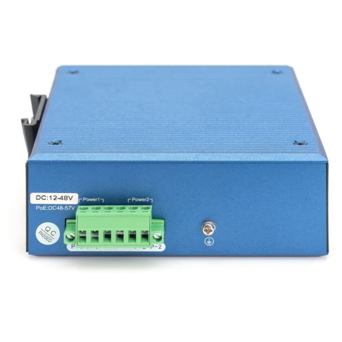 Digitus 8+4P Industrial Gigabit PoE Switch - Unmanaged, 8x RJ45 + 2x SFP/SFP+, IP40, Metal — image 3