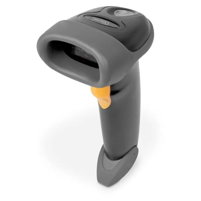 DIGITUS Barcode Handscanner 1D 2D Cable QR-Code Gray — image 1
