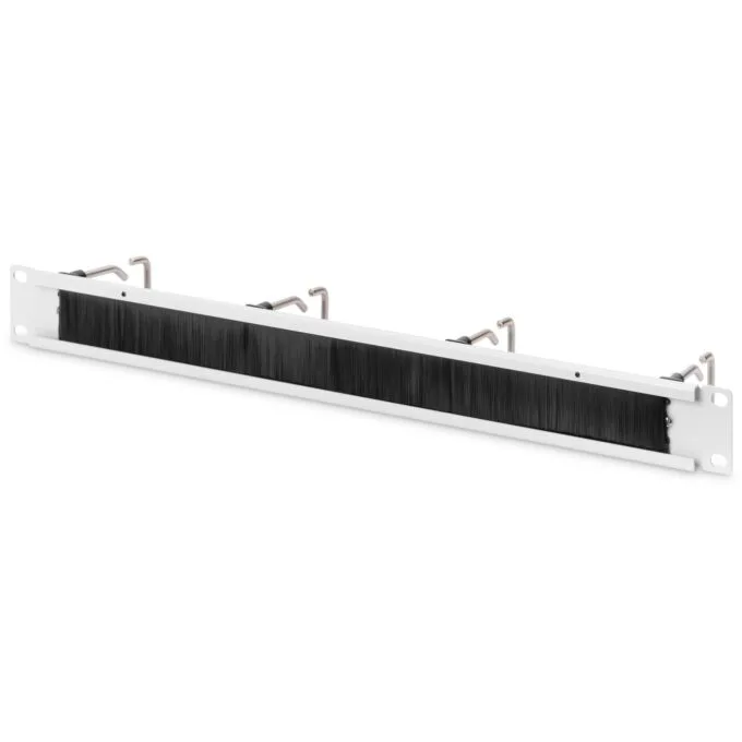 DIGITUS Cable Management Panel with Steel Brackets and Brush Strip - 19'' 1U — image 2