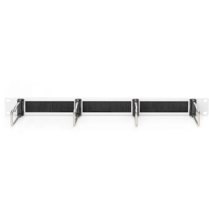 DIGITUS Cable Management Panel with Steel Brackets and Brush Strip - 19'' 1U — image 3