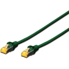 DIGITUS CAT 6A S FTP Patch Cable - 3 m - Green