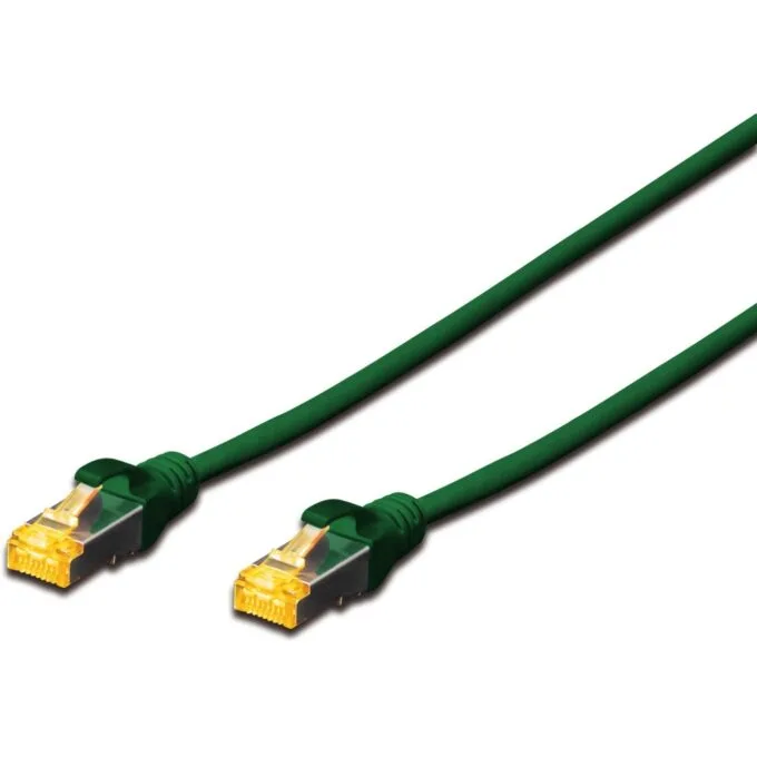 DIGITUS CAT 6A S/FTP Patch Cable - 0.25 m - Green — image 1