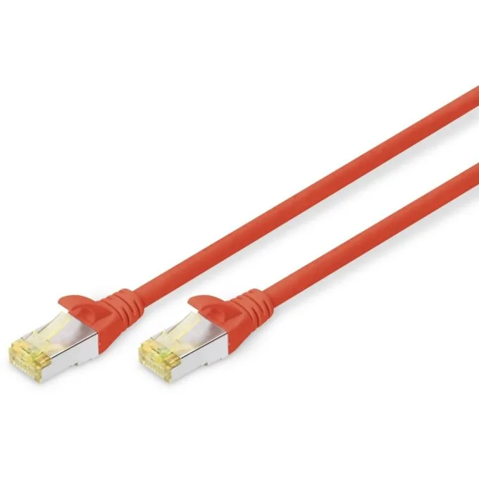 Digitus CAT 6A S/FTP Patch Cable - Red - 1 m — image 1