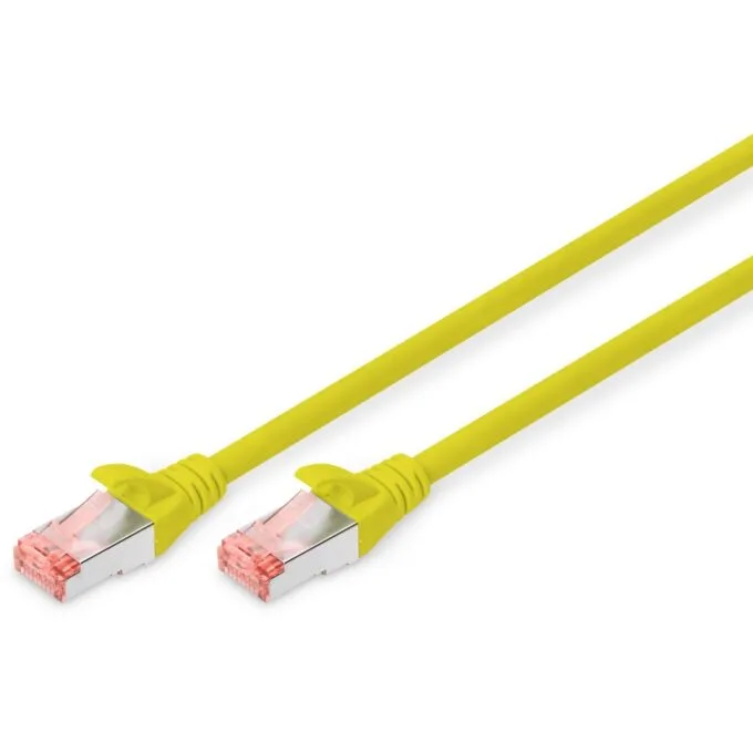 DIGITUS Cat6 Patch Cable S/FTP, 2xRJ45, 2.0 m, Yellow — image 1