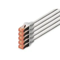 Digitus CAT6 S/FTP Patch Cable - 5 pcs - 15 m - Grey