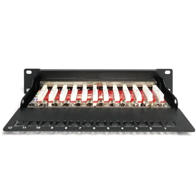 DIGITUS Cat.6A Patch Panel Shielded, 12-Port, Black - Characteristics — image 4