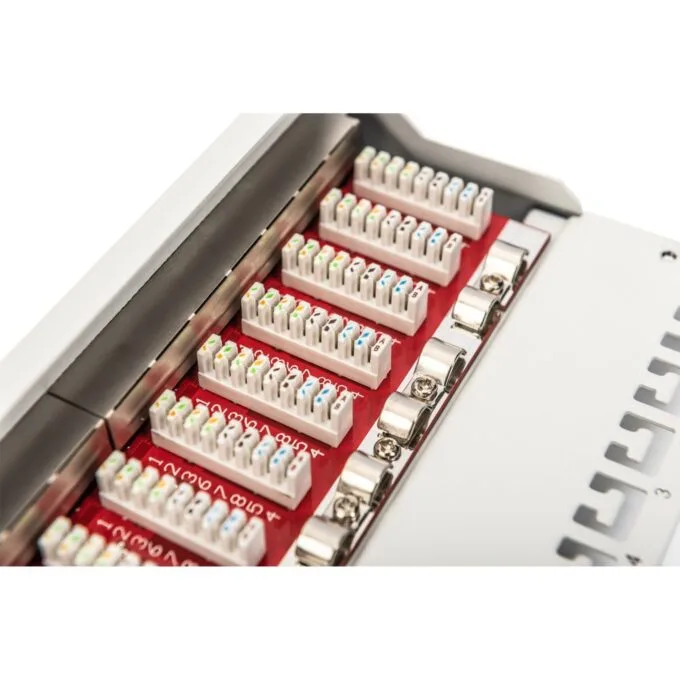 DIGITUS Cat.6A Shielded Patch Panel, 12-Port, 10 ft, Gray — image 5