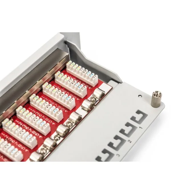 DIGITUS Cat.6A Shielded Patch Panel, 12-Port, 10 ft, Gray — image 6
