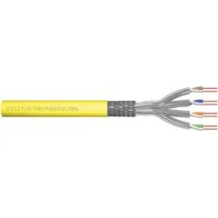 DIGITUS Cat.7A S/FTP Installation Cable 500 m - Yellow - Solid Copper
