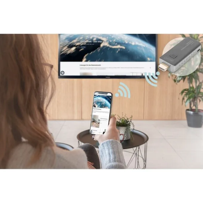 Digitus Click & Present Mini - Wireless Presentation System - Black, 1920x1080, 50 m — image 3