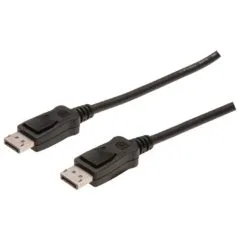 DIGITUS DisplayPort Cable DPort - AK-340100-010-S - 1 m DP to DP 4K, Black
