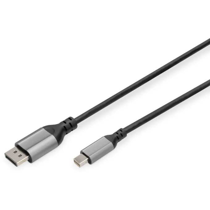 DIGITUS DisplayPort Cable Mini DP to DP 8K 2m - Black — image 1