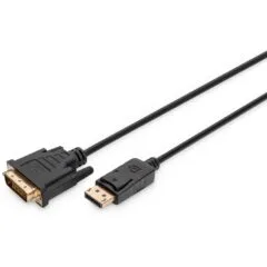 DIGITUS DisplayPort to DVI-D Cable - 8K, 3 m Bulk - Black