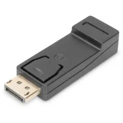 DIGITUS DisplayPort to HDMI Adapter - DPort - Black, 1080p DP 1.1a
