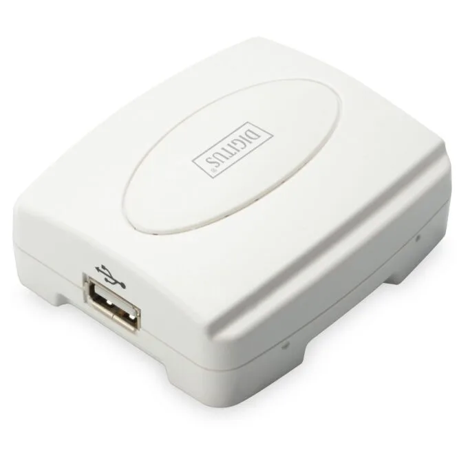 Digitus DN-13003-2 USB 2.0 Fast Ethernet Print Server - White — image 2
