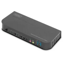 Digitus DS-12850 KVM-Switch - DS-12850 - 2-Port, 4K@60Hz, 2x DP to 1x HDMI