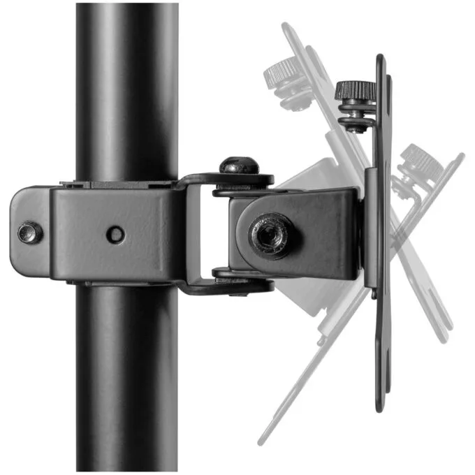DIGITUS Dual Monitor Vertical Mount 17-32in (43-81cm) Desk Clamp - 2x Arm, 8 kg per arm - Black — image 4