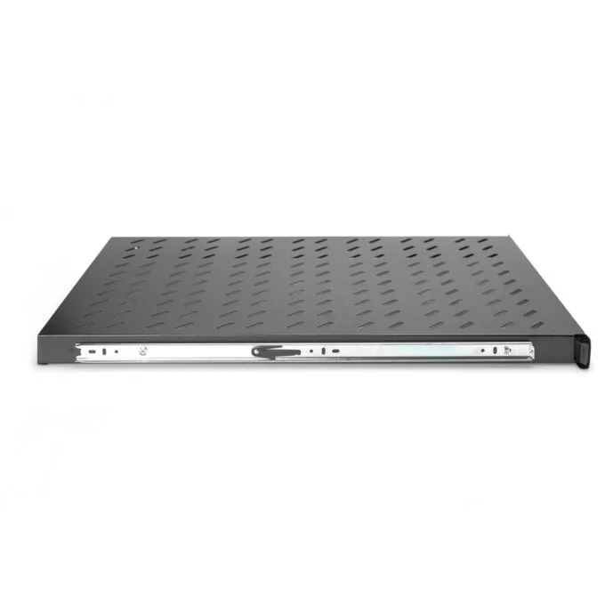 DIGITUS Fachboden 1HE Extendible Shelf - Black, 30x483x720mm — image 4