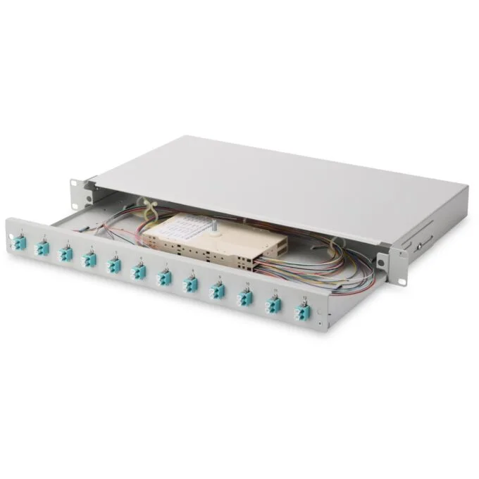 DIGITUS Fiber Optic Splice Box 1U - Gray — image 2