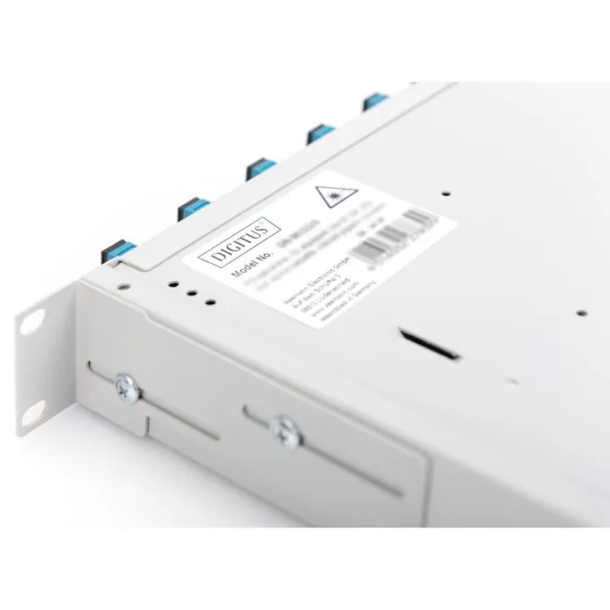 DIGITUS fiber optic splice box 1U unpopulated extendable quick-lock - Indoor steel — image 4