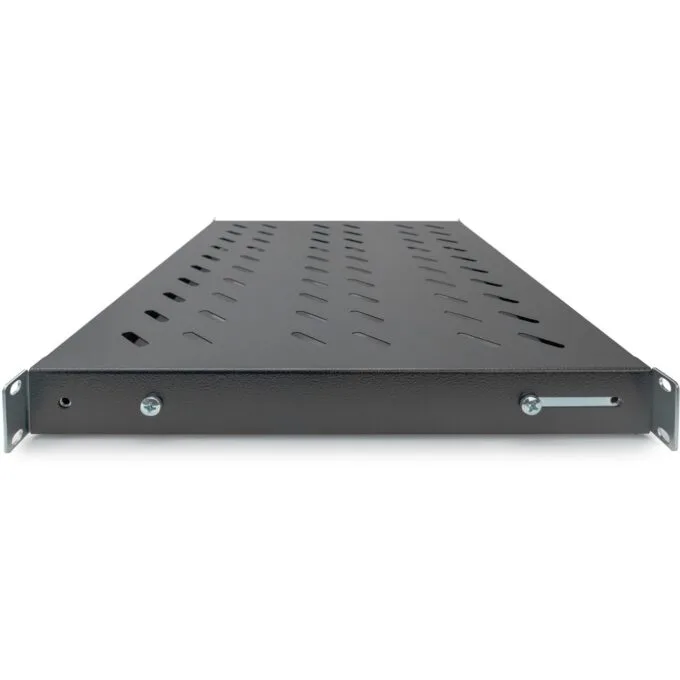 DIGITUS Fixed Shelf 1HE 44x482x350-500mm for 19-inch Cabinets - Black, 1U, Depth 350-500 mm — image 4