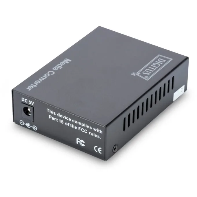 DIGITUS Gigabit Media Converter RJ45 to SFP - Black - 1 Gbps, External Power — image 3