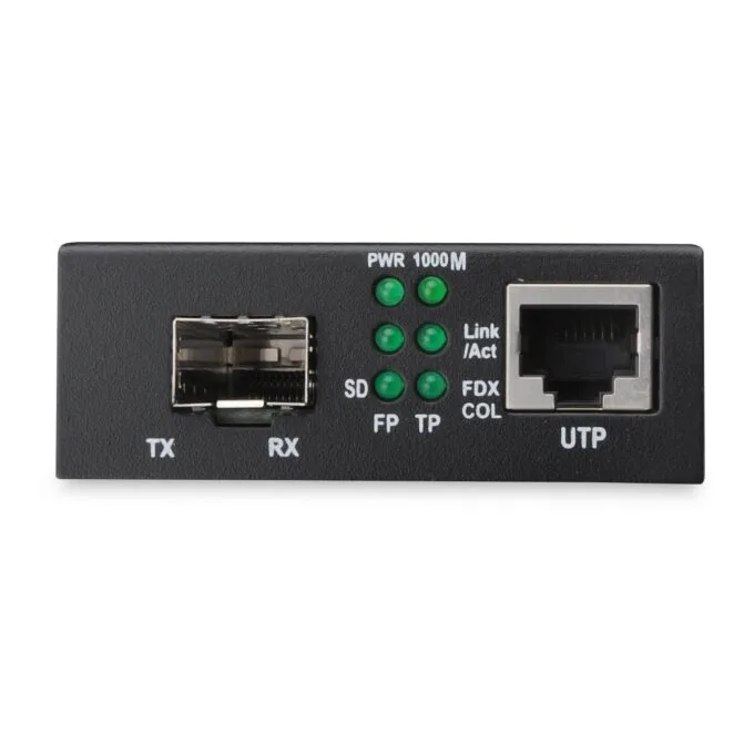 DIGITUS Gigabit Media Converter RJ45 to SFP - Black - 1 Gbps, External Power — image 5
