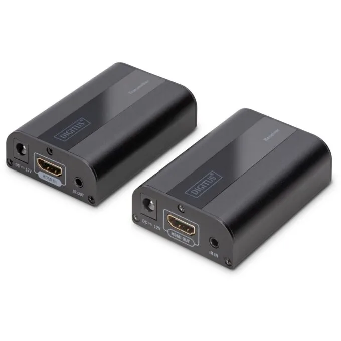 DIGITUS HDMI Extender Set Cat6/6a/7 - 4K 60Hz - Transmitter & Receiver - 70 m - Black — image 2