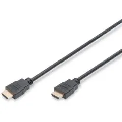 DIGITUS HDMI High Speed with Ethernet Cable - Black, 3 m