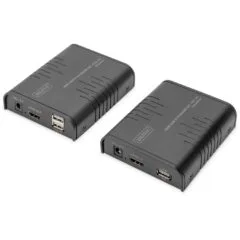 DIGITUS HDMI KVM IP Extender Set - Full HD 1080p60, Remote Display & Keyboard/Mouse over IP