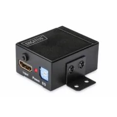 DIGITUS HDMI Repeater with Wall Mount up to 35 m 225 MHz - Black
