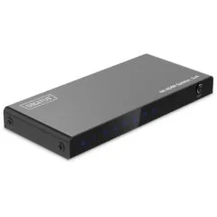 DIGITUS HDMI Splitter 1x4 4K 60Hz HDCP 2.3 EDID Control - Black, Metal