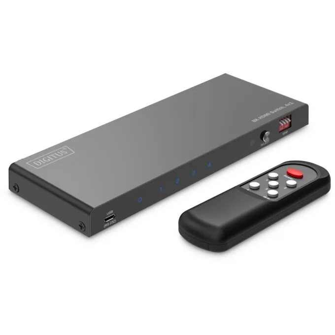 DIGITUS HDMI Switch 4x1 8K60Hz - 4x1 HDMI Switch with 8K/60Hz — image 1