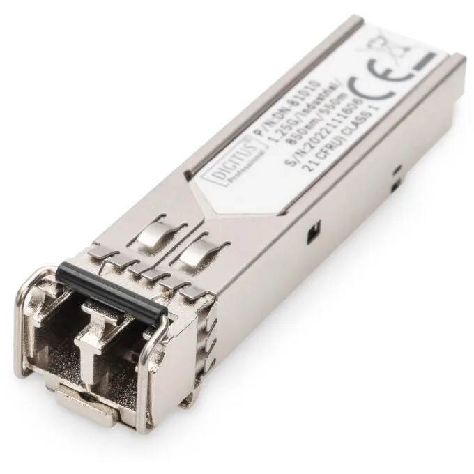 DIGITUS Industrial Mini GBIC SFP Module - 1.25 Gbps, 850 nm MMF, LC, 50/125 µm, 500 m — image 1