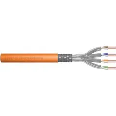 DIGITUS Instal-kab Cat7 S/FTP Cable - 500m - Orange, AWG23, Solid Copper
