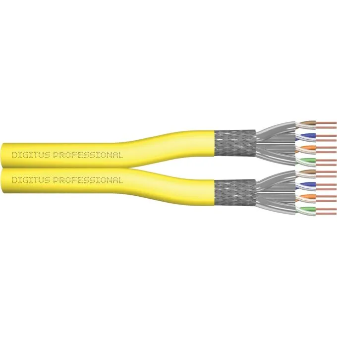 DIGITUS Instal-kab Cat7a S/FTP twisted-pair Ethernet Cable - Yellow, 500 m, AWG22 — image 1