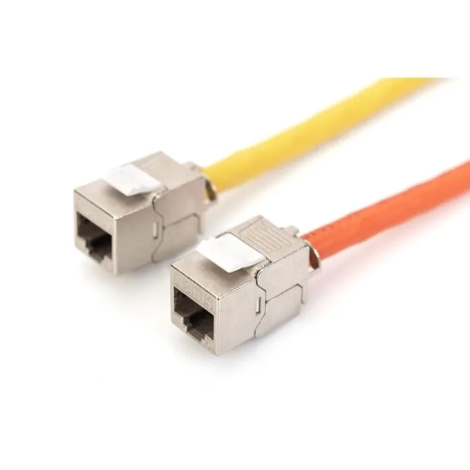 Digitus Keystone CAT6A RJ45 Jack - AWG 22-26 - 360° Tool-Free Mounting - Silver - 24-Pack — image 8