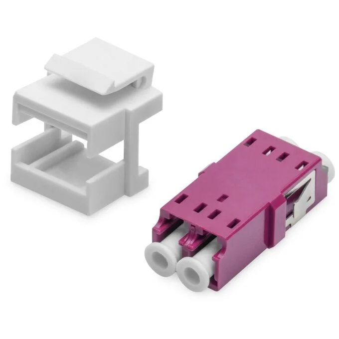 DIGITUS LC-LC Duplex Keystone Module, Multimode OM4 - OM4 multimode fiber, LC duplex keystone — image 4