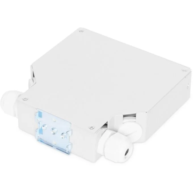 DIGITUS LWL DIN Rail Fiber Distribution Box - Grey - 6 SC connectors, 125 x 130 x 35 mm — image 2