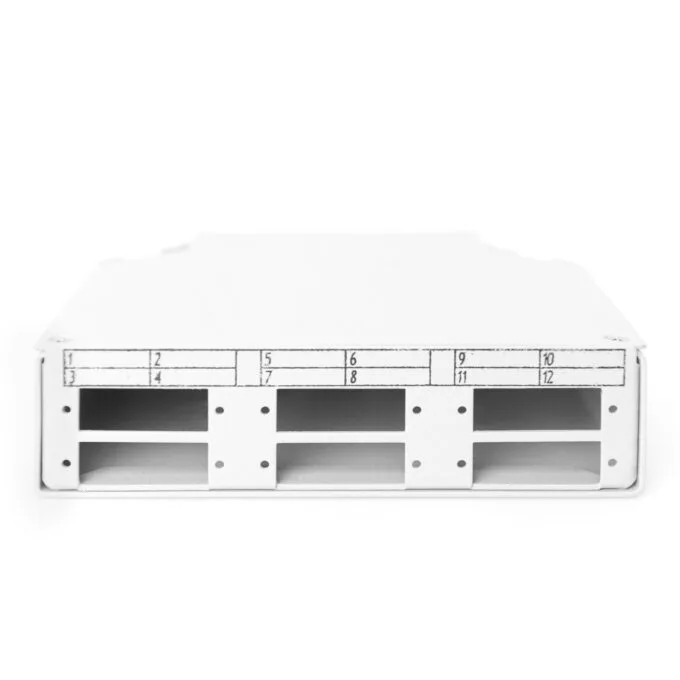 DIGITUS LWL DIN Rail Fiber Distribution Box - Grey - 6 SC connectors, 125 x 130 x 35 mm — image 3