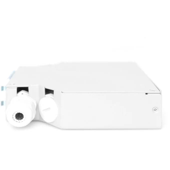 DIGITUS LWL DIN Rail Fiber Distribution Box - Grey - 6 SC connectors, 125 x 130 x 35 mm — image 4